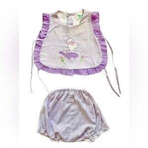 Rabbit Bib & Bloomers 6 - 9 Months